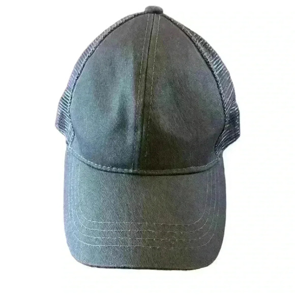 C.C Accessories - CC ponytail gray baseball cap